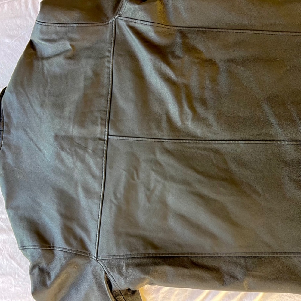 Peterbilt Black Leather Jacket Large - image 4